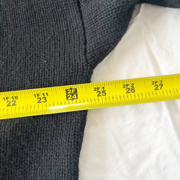 Aritzia Babaton Black Wool Cashmere Crewneck Boxy Fit Pullover Sweater Size XXS - Picture 5 of 5